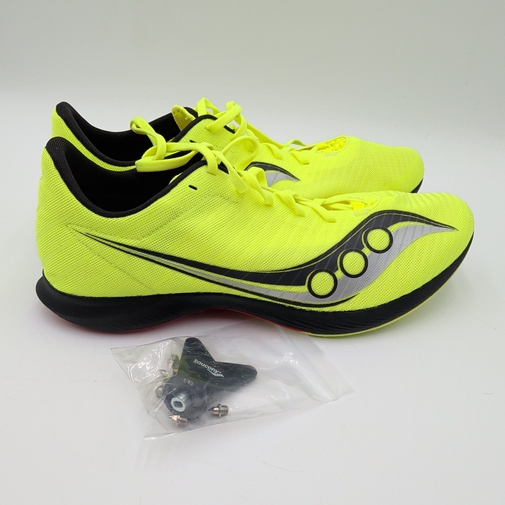 Saucony Velocity‎ MP Men's 11.5 NEW Yellow Spiked Running Track Cleats S29099-05